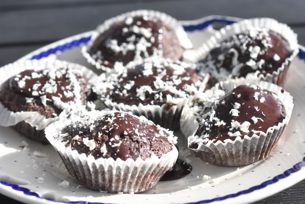 Chokolademuffins med kakaomælk - uden æg