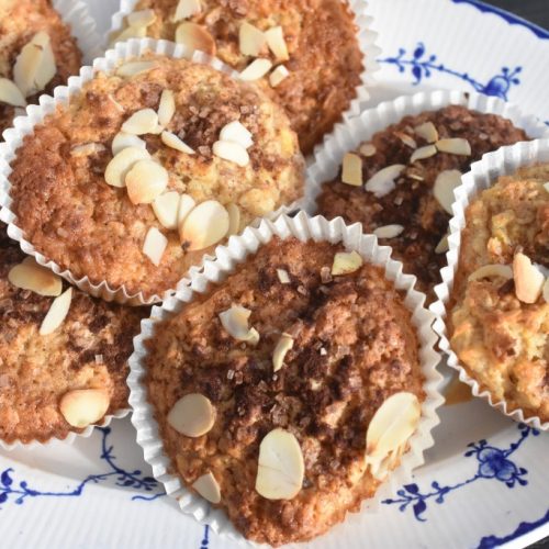 Havremuffins med æble og kanel - nem opskrift