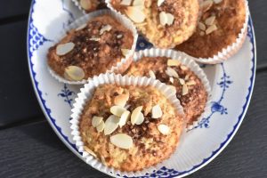 Havremuffins med æble og kanel - nem opskrift