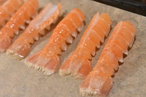 Jomfruhummerhaler i ovn med hvidløgssmør 