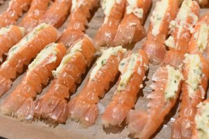 Jomfruhummerhaler i ovn med hvidløgssmør 