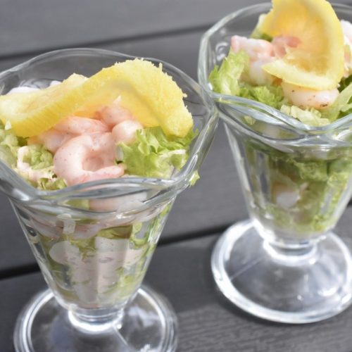 Rejecocktail med dressing - nem klassisk forret