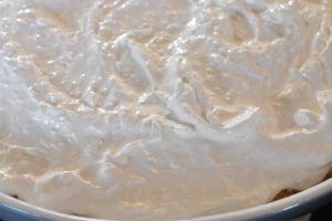 Æblekage med kokosmarengs - god opskrift