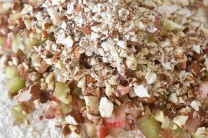 Specier med rabarber, mandler og chokolade