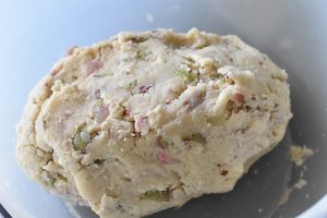 Specier med rabarber, mandler og chokolade