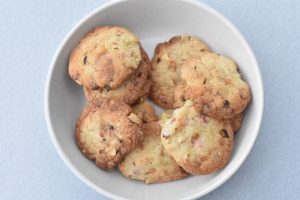 Specier med rabarber, mandler og chokolade 