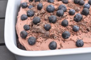 Svampet chokoladekage med chokoladecreme