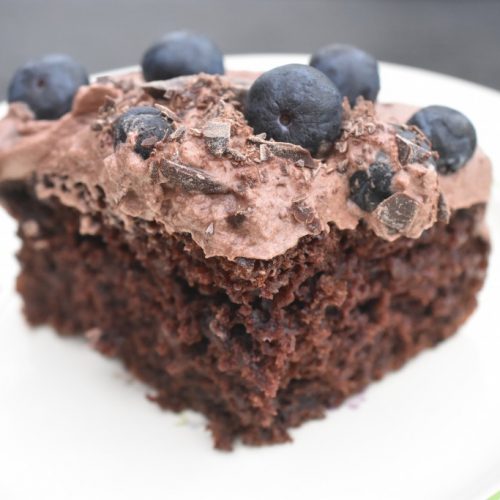 Svampet chokoladekage med chokoladecreme