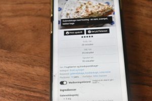 Undgå din skærm går i dvale i opskrifterne