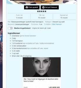Undgå din skærm går i dvale i opskrifterne