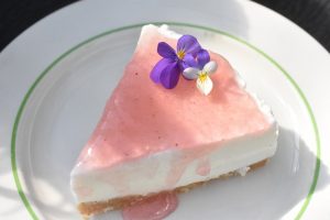 Koldskålskage med rabarber - nem opskrift