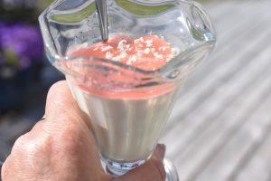 DSC_2132 • nogetiovnen.dk Koldskåls panna cotta med rabarber - opskrift