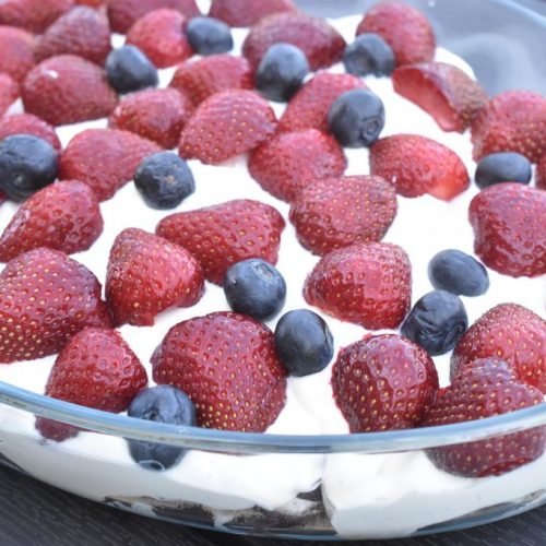 Flødebollekage - nem lækker sommerdessert