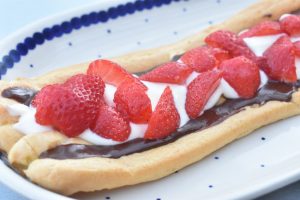 Walesstang med creme - nem vandbakkelse