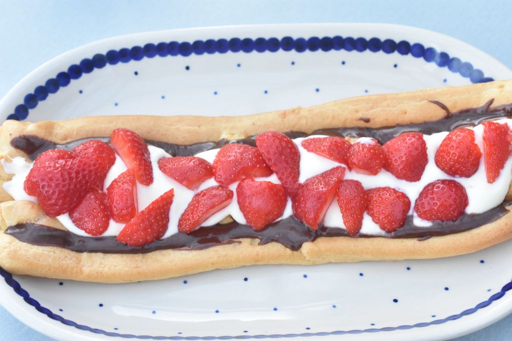 Walesstang med creme - nem vandbakkelse