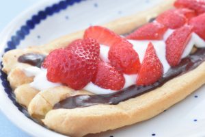 Walesstang med creme - nem vandbakkelse