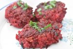 Rødbedebøffer - vegetarbøffer med rødbeder