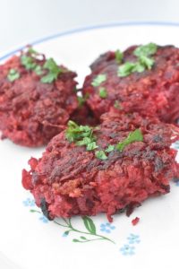 Rødbedebøffer - vegetarbøffer med rødbeder