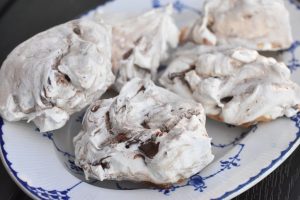 Kyskager med chokolade - store marengs - marengskys