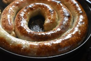 Medister - saftig pande stegt medisterpølse