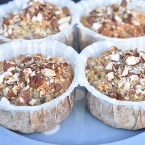 Havregrødsmuffins med banan - sunde muffins