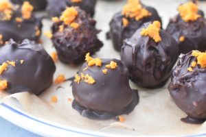 Marcipankonfekt med appelsin - orangekugler
