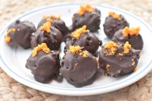 Marcipankonfekt med appelsin - orangekugler