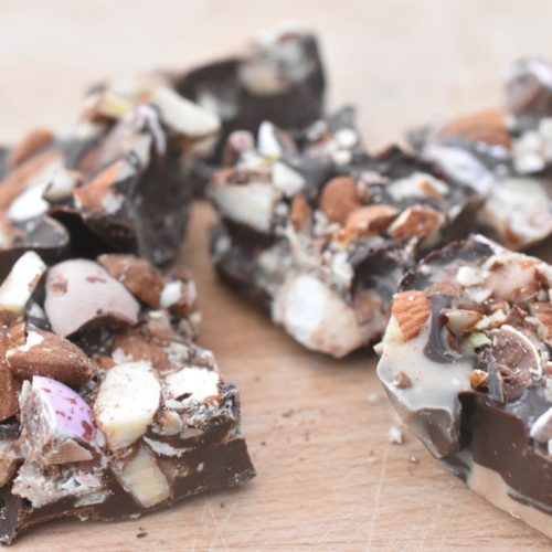 Rocky road - nem opskrift på chokoladebrud