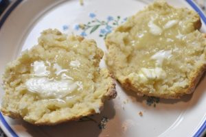 Scones med ris a la mande rester - nem opskrift