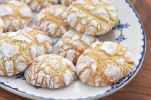 Crinkle cookies med appelsin - nem opskrift