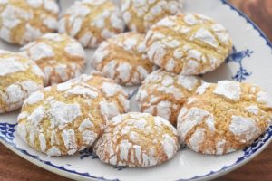 Crinkle cookies med appelsin - nem opskrift