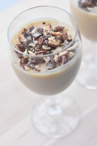 Panna cotta med hvid chokolade og Bailey