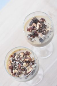 Panna cotta med hvid chokolade og Bailey