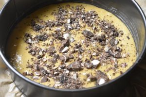 Peanutbutterkage med chokolade og salt