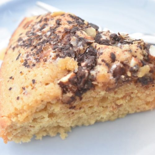 Peanutbutterkage med chokolade og salt