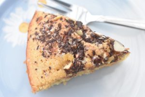 Peanutbutterkage med chokolade og salt