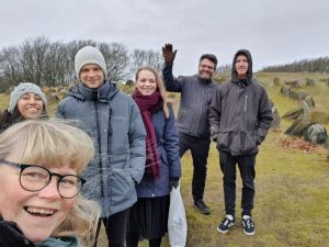 Lindholm Høje cafe - på dejlig familietur
