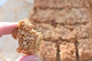 Müslibar med mandler - sprøde havresnitter