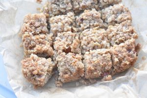 Müslibar med mandler - sprøde havresnitter