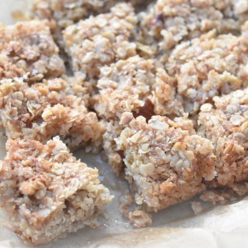 Müslibar med mandler - opskrift på havrebidder