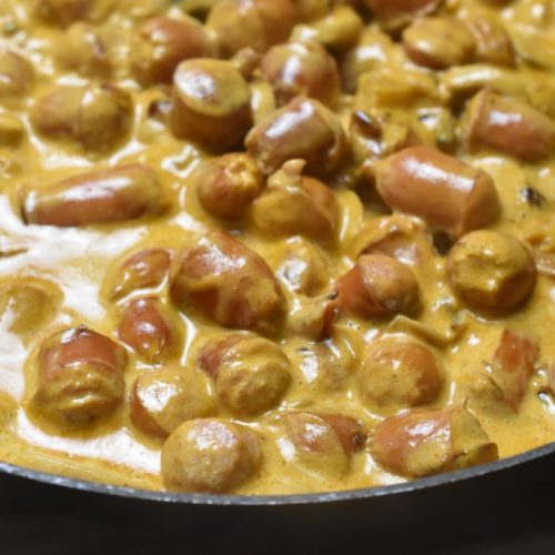 Pølse stroganoff - opskrift på nem pølseret