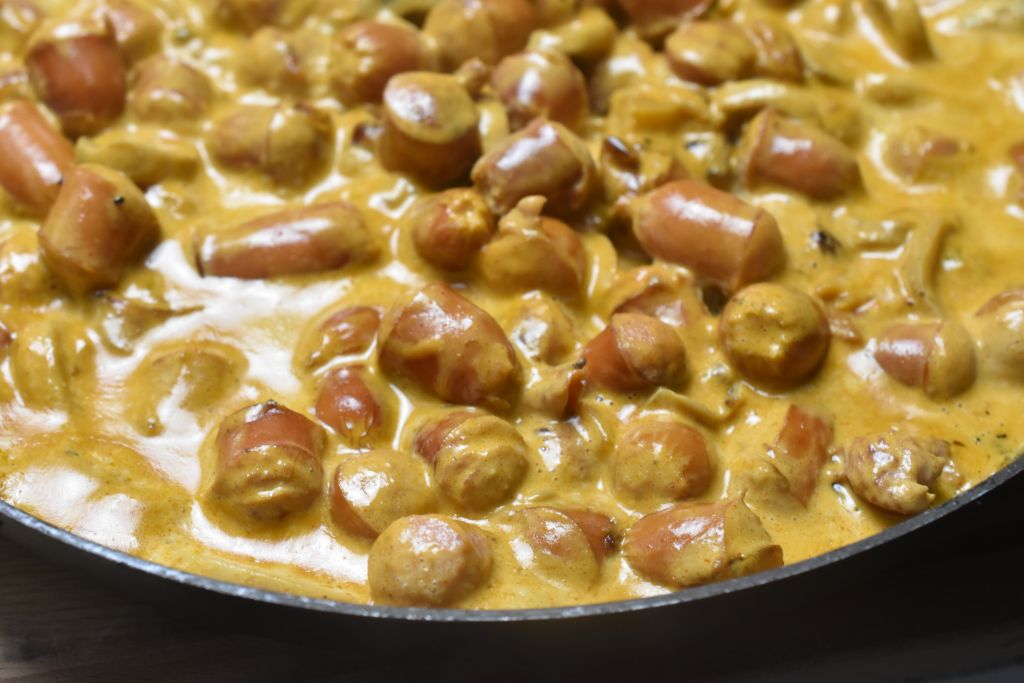 Pølse stroganoff - opskrift på nem pølseret