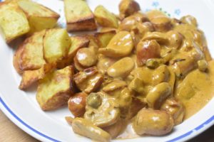 Pølse stroganoff - opskrift på nem pølseret