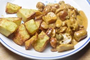 Pølse stroganoff - opskrift på nem pølseret