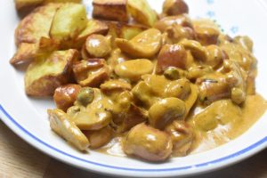 Pølse stroganoff - opskrift på nem pølseret