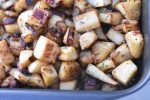 Pastinakker på panden med bacon - opskrift
