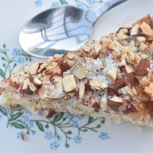 Citronkage med mandler - nem kage opskrift