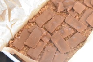 Havretern med nougat - lækre havregrynssnitter