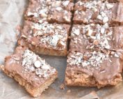 Havretern med nougat - lækre havregrynssnitter