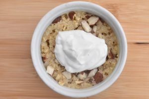 Rabarbercrumble i kop - nem rabarber kage